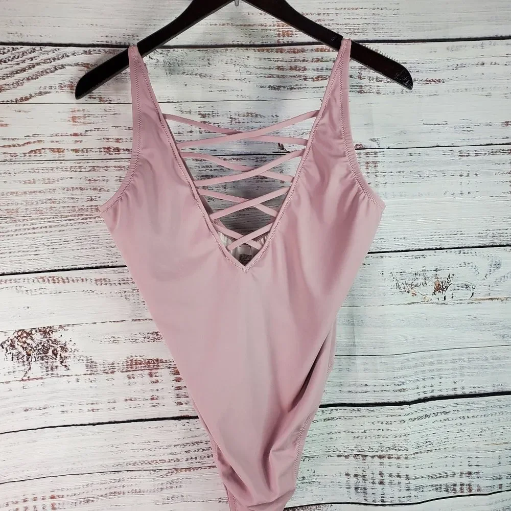 PINK Victoria Secret Swimsuit One Piece Size:L